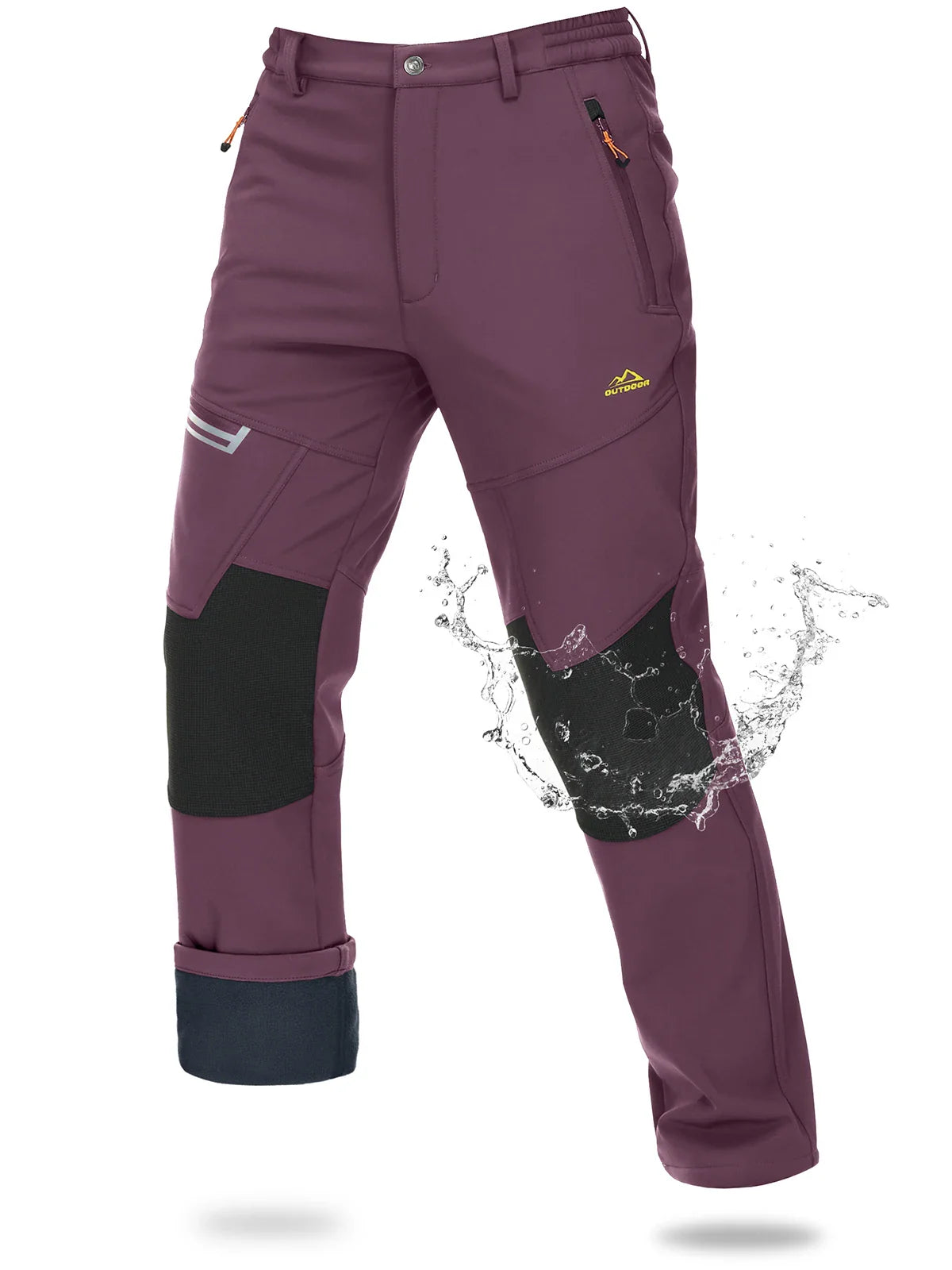 Magcomsen – Softshell ski pants men – Waterproof & warm fleece lining