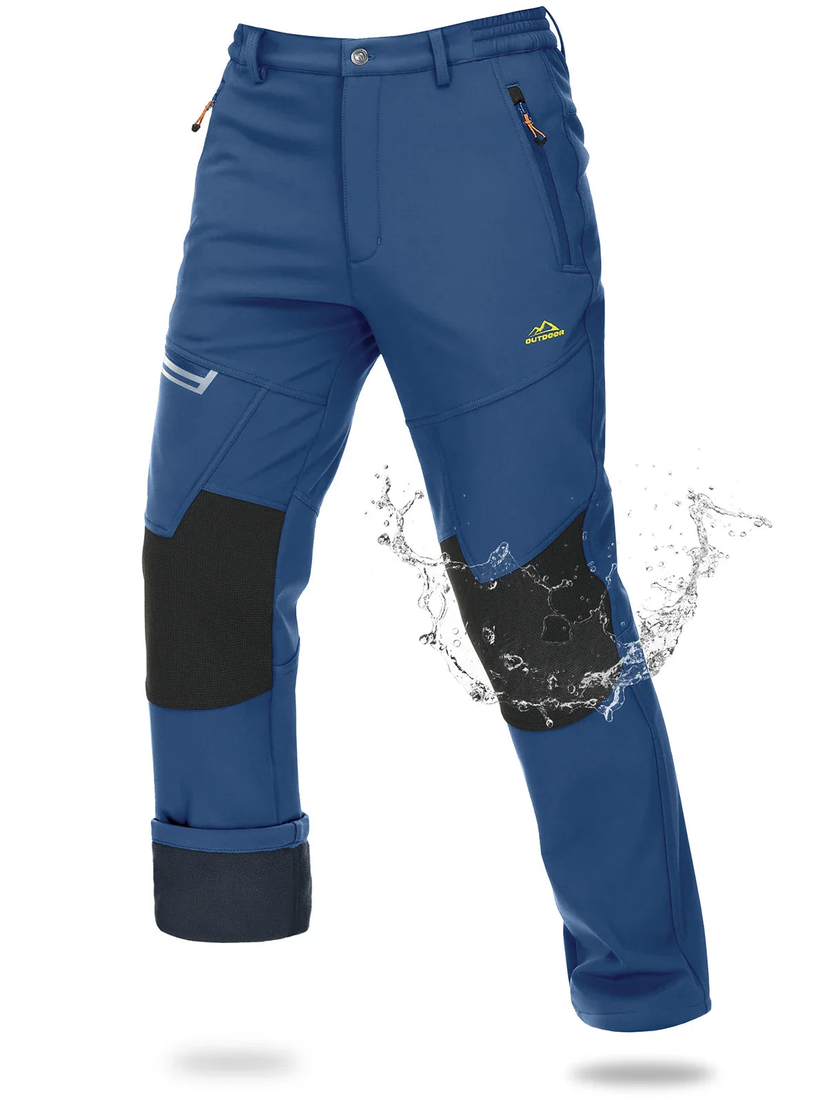 Magcomsen – Softshell ski pants men – Waterproof & warm fleece lining