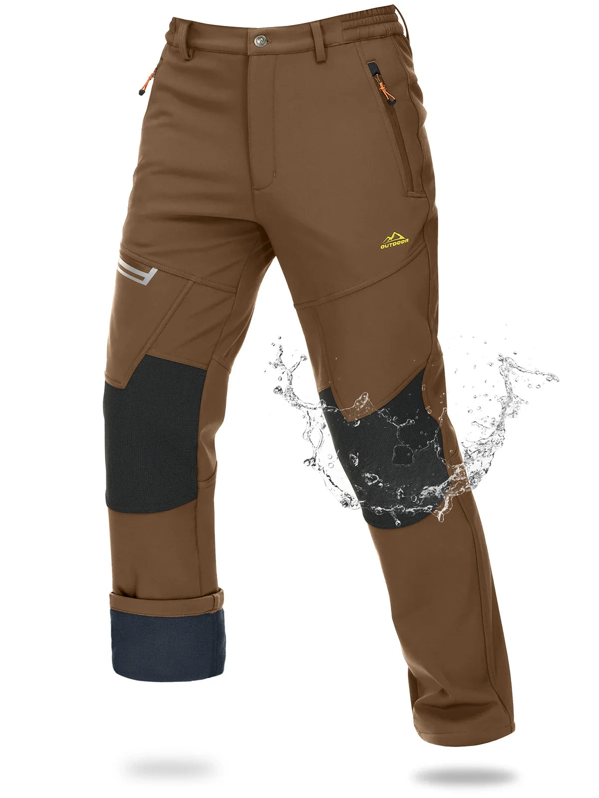 Magcomsen – Softshell ski pants men – Waterproof & warm fleece lining