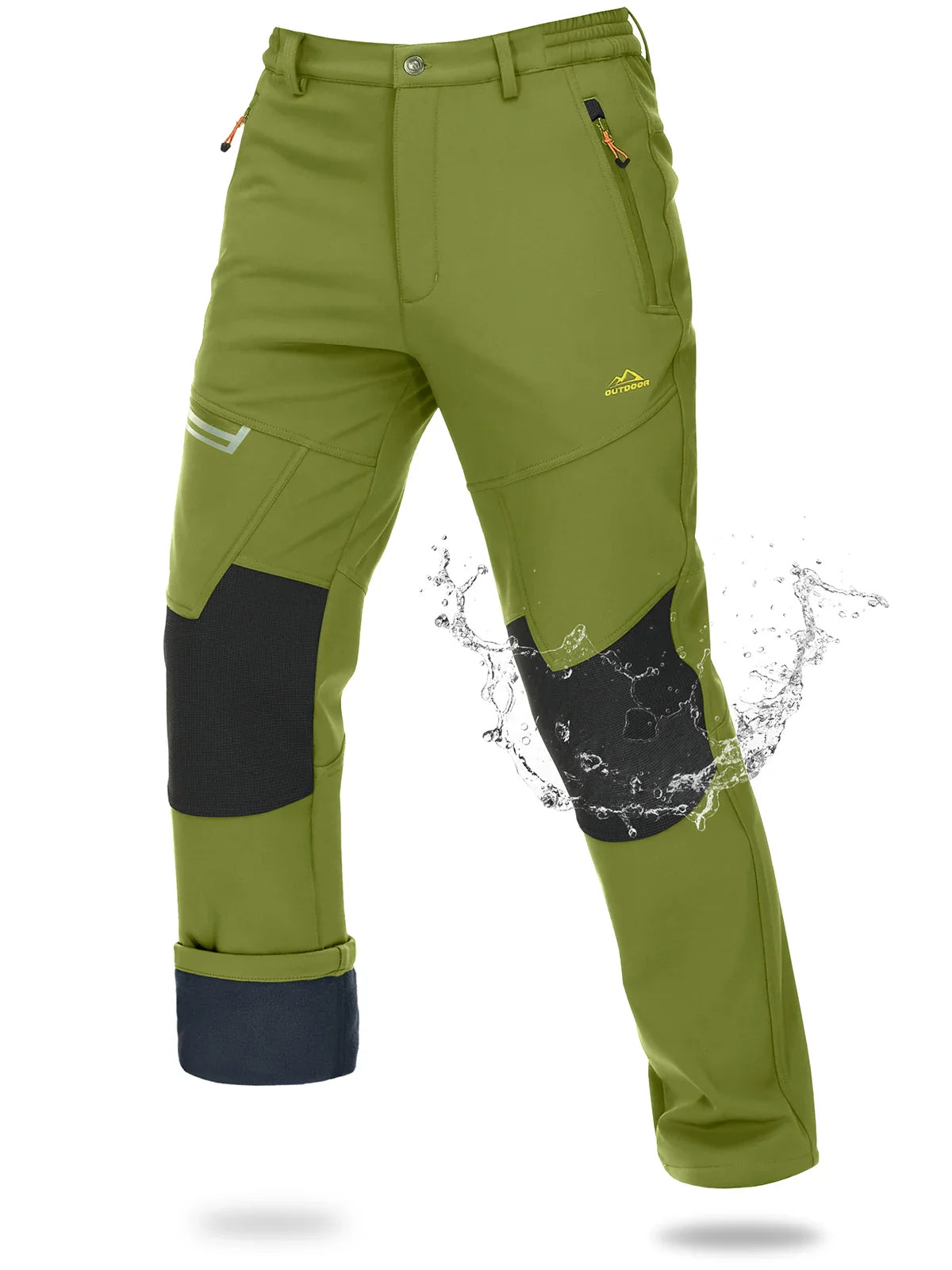 Magcomsen – Softshell ski pants men – Waterproof & warm fleece lining