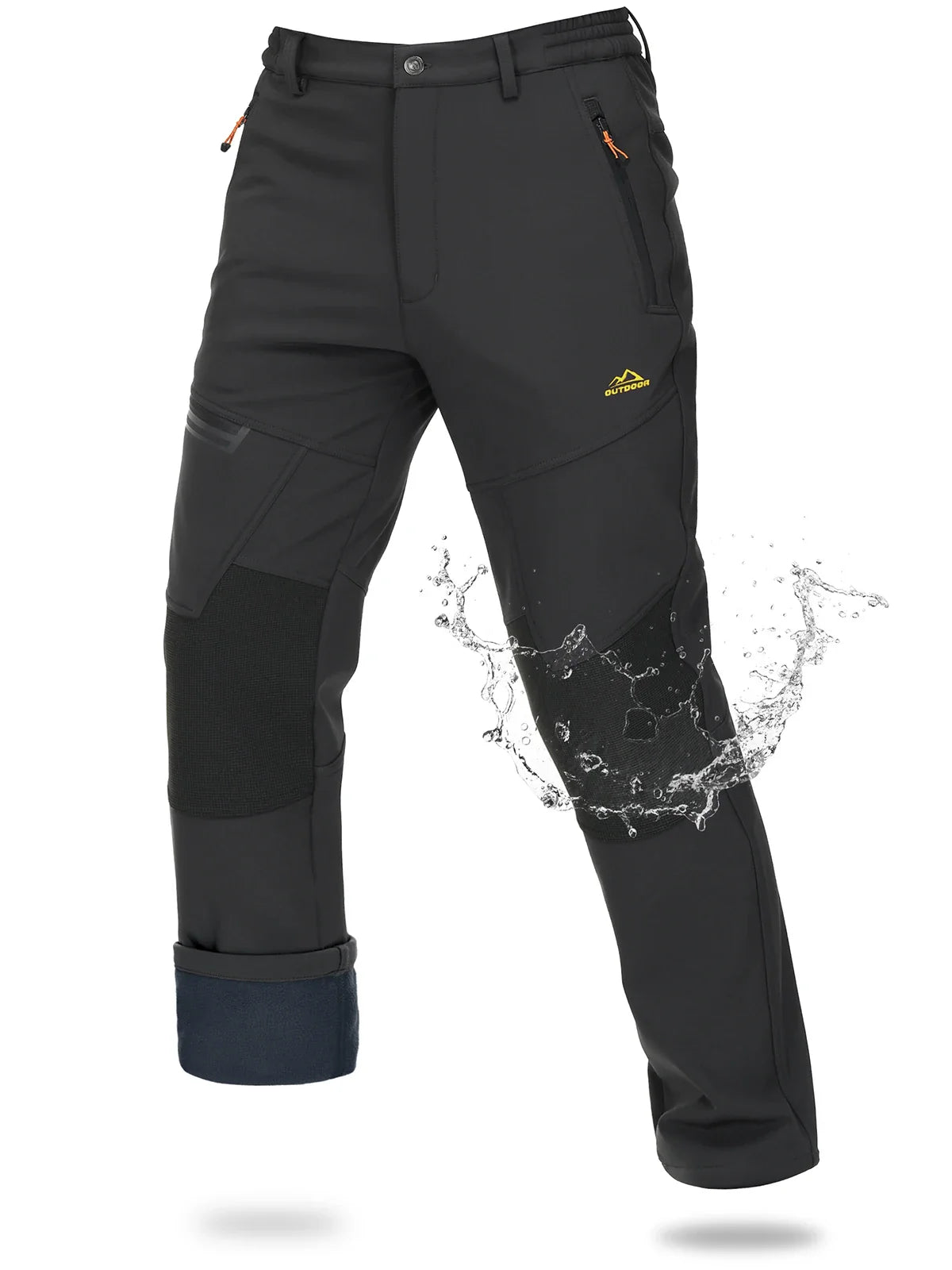 Magcomsen – Softshell ski pants men – Waterproof & warm fleece lining