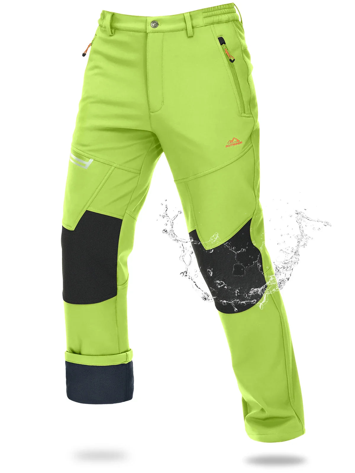 Magcomsen – Softshell ski pants men – Waterproof & warm fleece lining