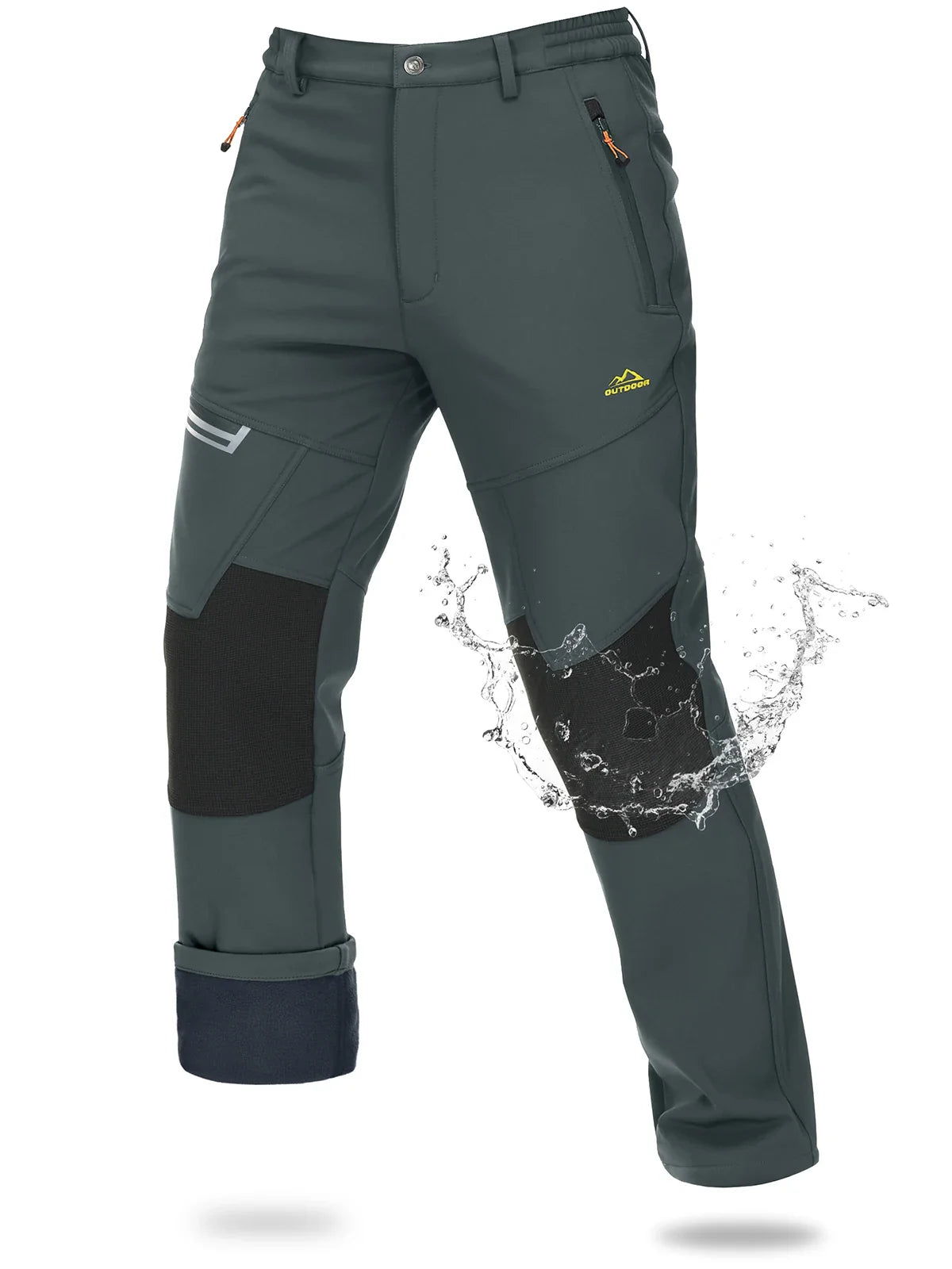 Magcomsen – Softshell ski pants men – Waterproof & warm fleece lining