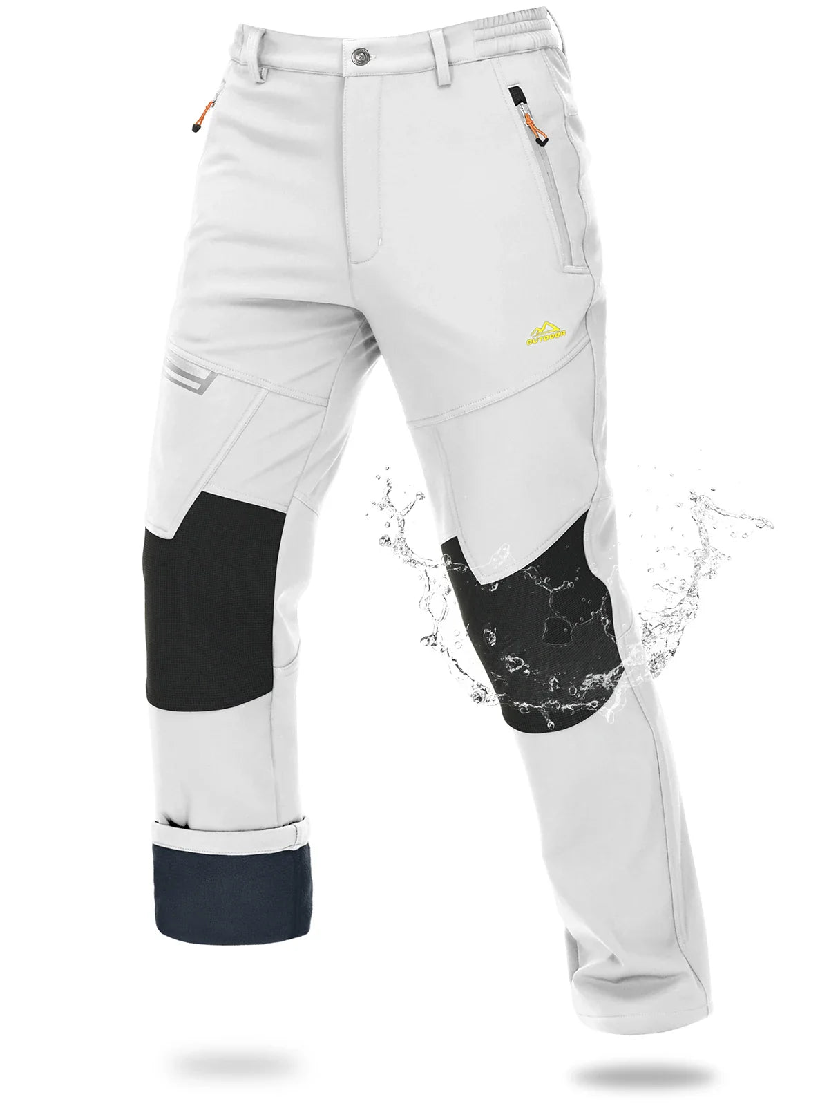 Magcomsen – Softshell ski pants men – Waterproof & warm fleece lining