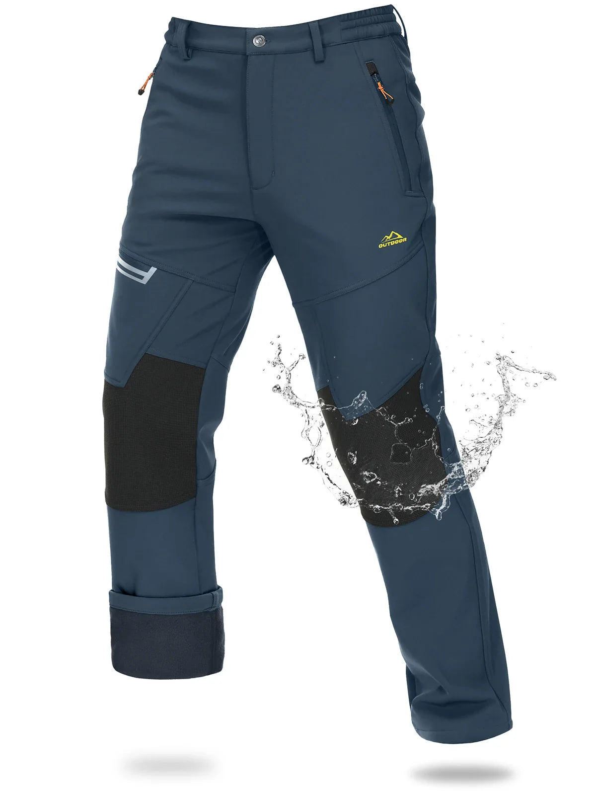 Magcomsen – Softshell ski pants men – Waterproof & warm fleece lining