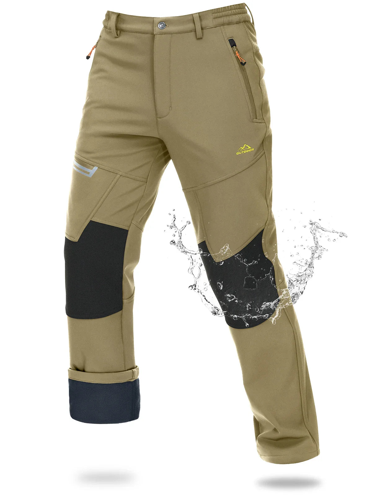 Magcomsen – Softshell ski pants men – Waterproof & warm fleece lining