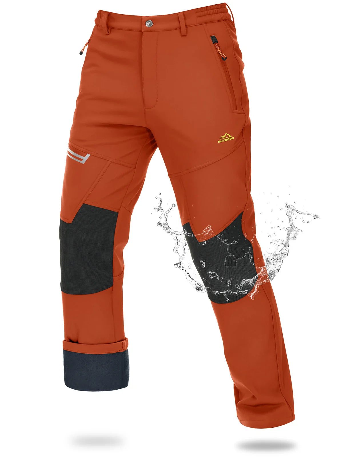 Magcomsen – Softshell ski pants men – Waterproof & warm fleece lining