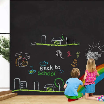 EduPlay – Magnetisch schoolbord kinderen 45x100 cm – Zelfklevend & verwijderbaar