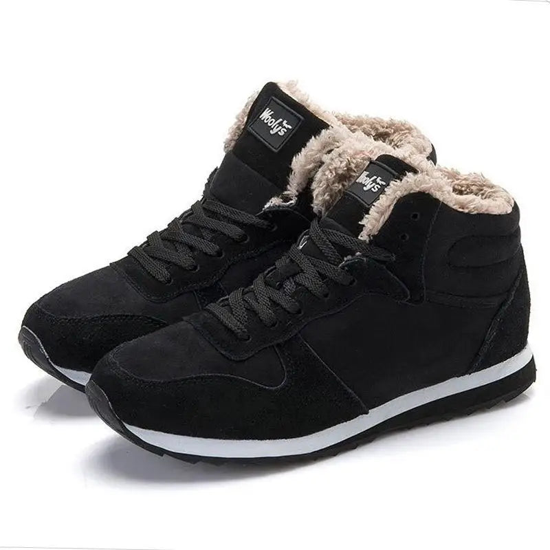 Maxon – Botas de invierno para hombre con piel sintética y suela antideslizante