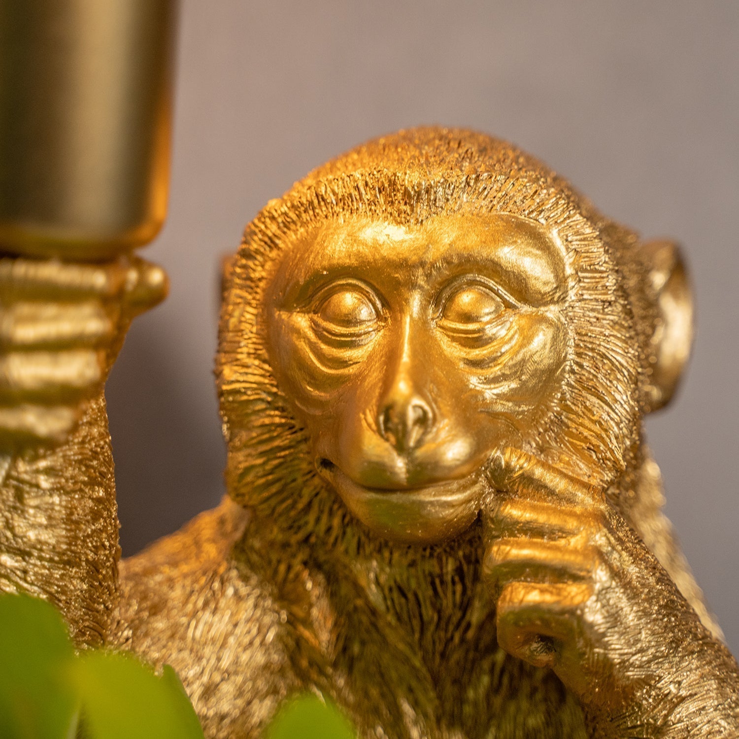 Lámpara de mesa ChimpShine - Mono dorado - Lujo y único - Ideal para ambiente y estilo en casa