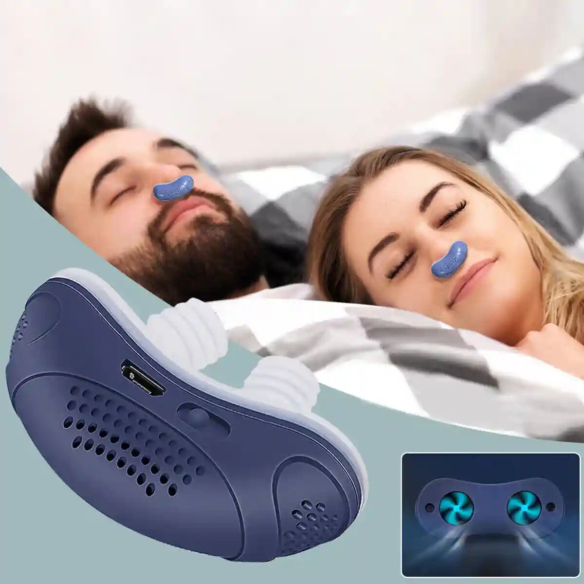 Microbreath – CPAP zonder masker stil & compact – voor thuis & reizen