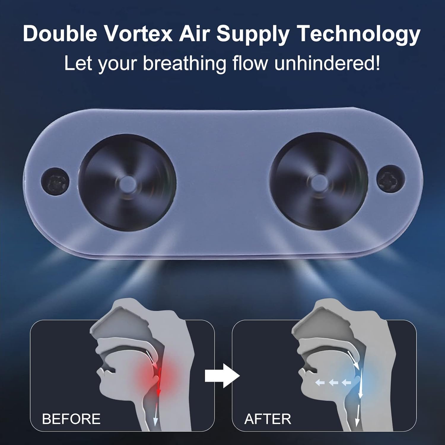 Microbreath – CPAP zonder masker stil & compact – voor thuis & reizen