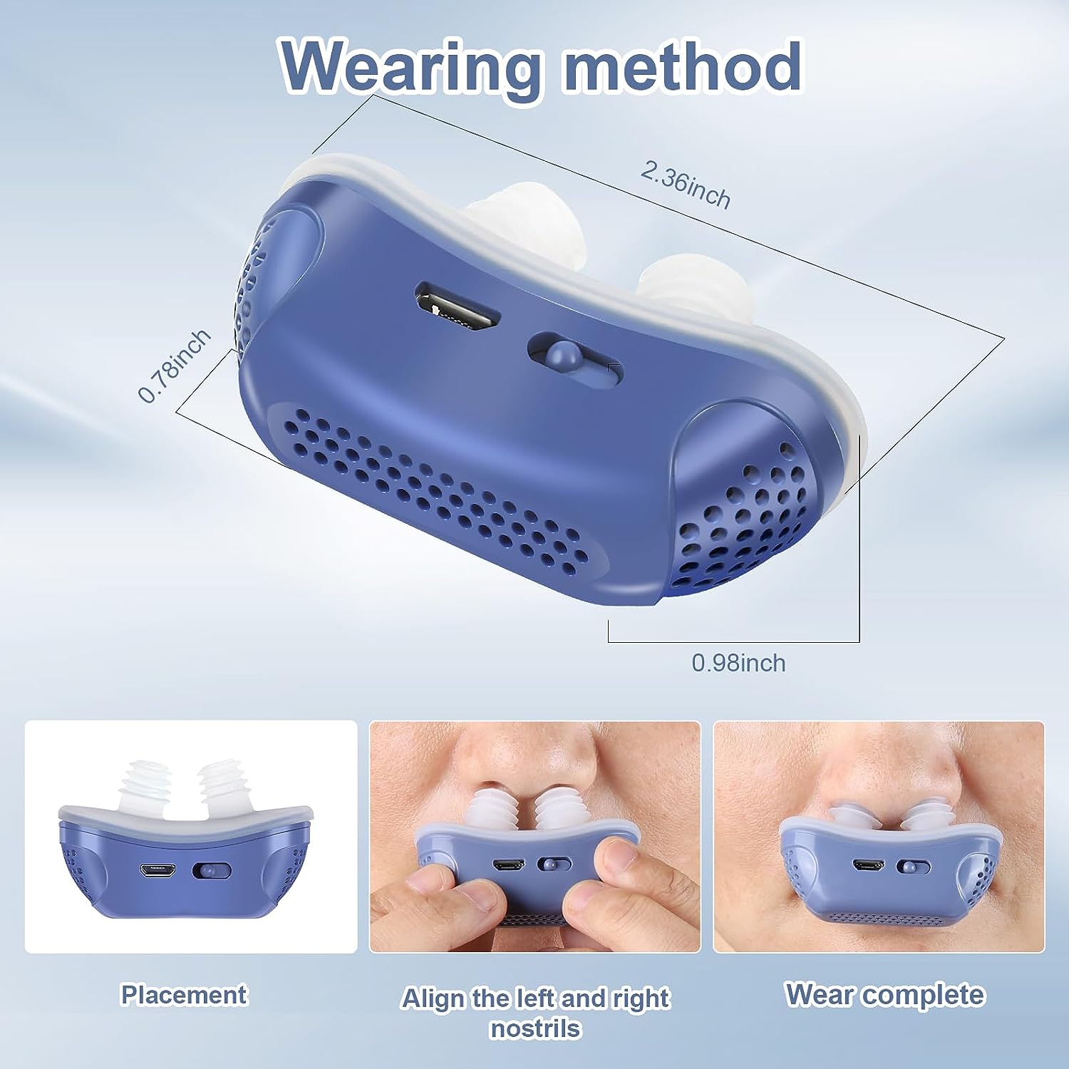 Microbreath – CPAP zonder masker stil & compact – voor thuis & reizen