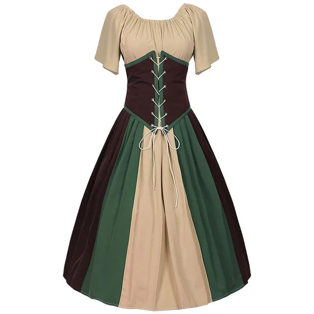 Melzano Adabellan – Glorieuze Renaissance Jurk voor Vrouwen, Middeleeuws Gothic