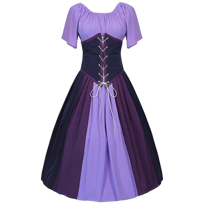 Melzano Adabellan – Glorieuze Renaissance Jurk voor Vrouwen, Middeleeuws Gothic