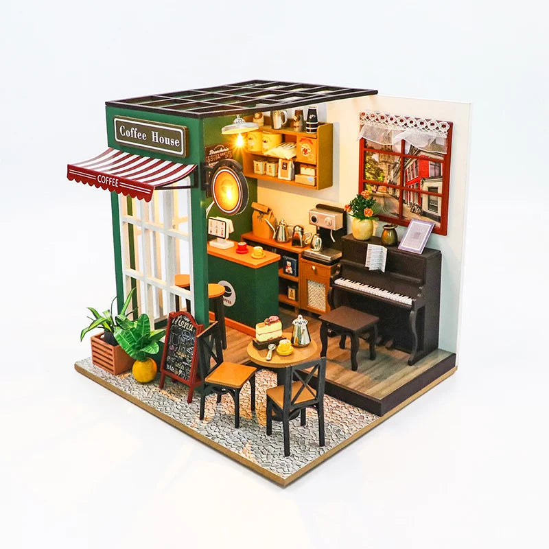 Miniatuur Poppenhuis – DIY Houten Speelgoed met Meubels voor Kinderen vanaf 8 Jaar 0