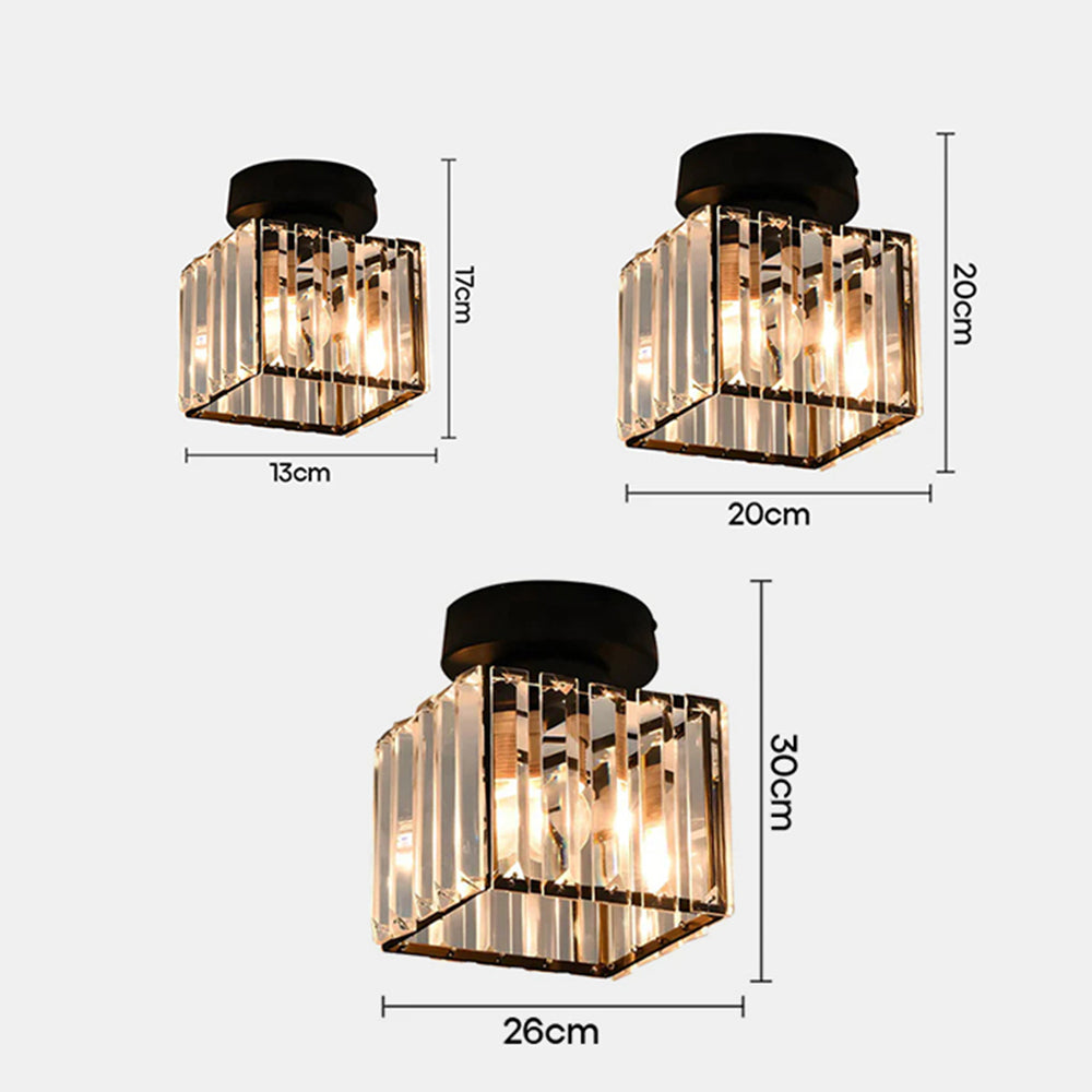 Bravura – Moderne flush plafondlamp – 1-lichts zwart design