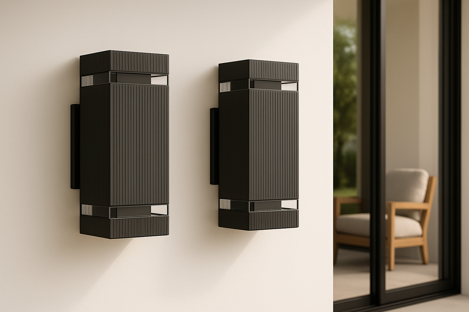 Lumora – Modern up & down outdoor lamp black – IP65 waterproof GU10