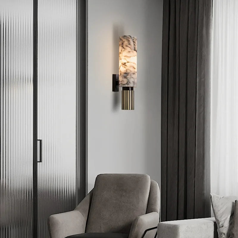 LustraMar – Illuminated Marble Wall Decoration – Elegant Accent Lighting