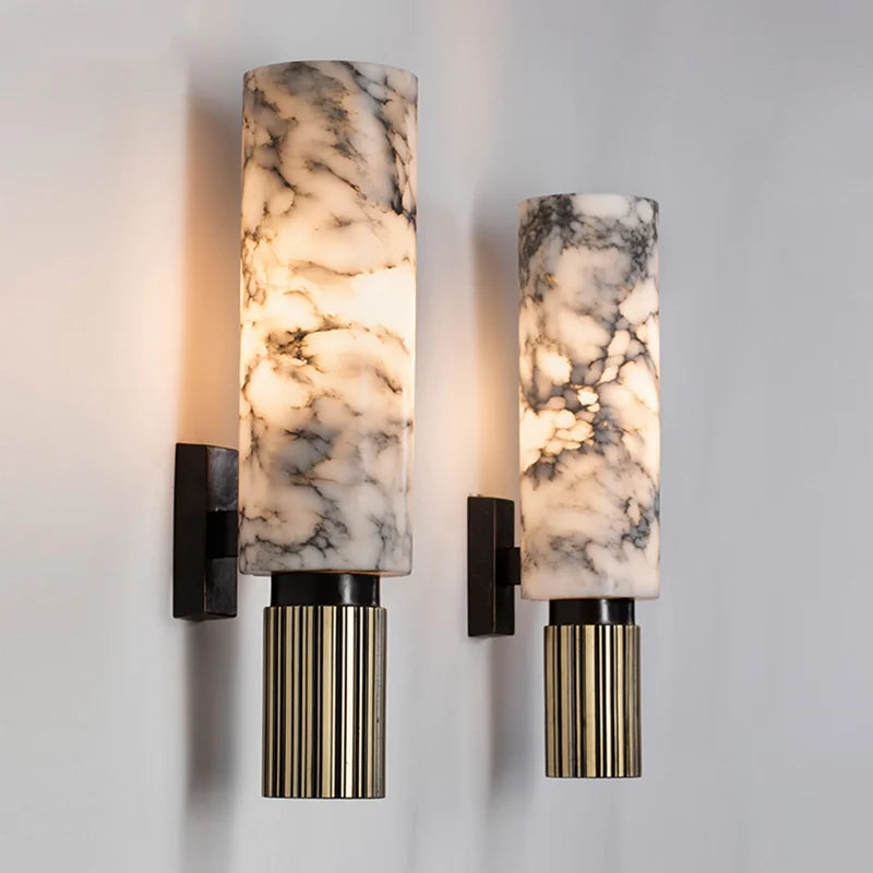 LustraMar – Illuminated Marble Wall Decoration – Elegant Accent Lighting