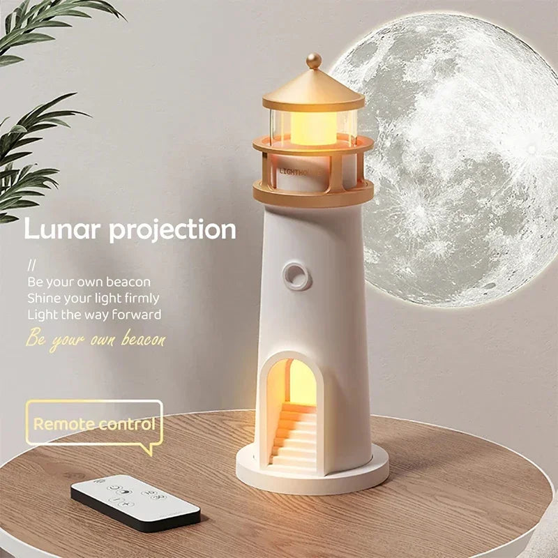 LunaBeam – Lámpara proyectora de luna con sensor tipo faro – Regulable y Bluetooth