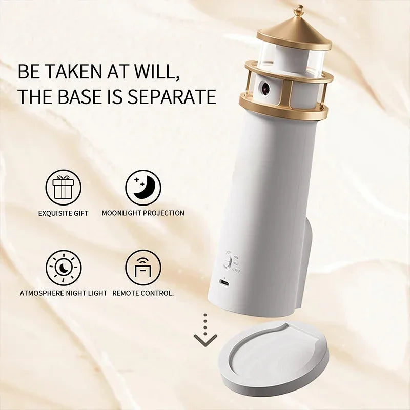 LunaBeam – Lámpara proyectora de luna con sensor tipo faro – Regulable y Bluetooth