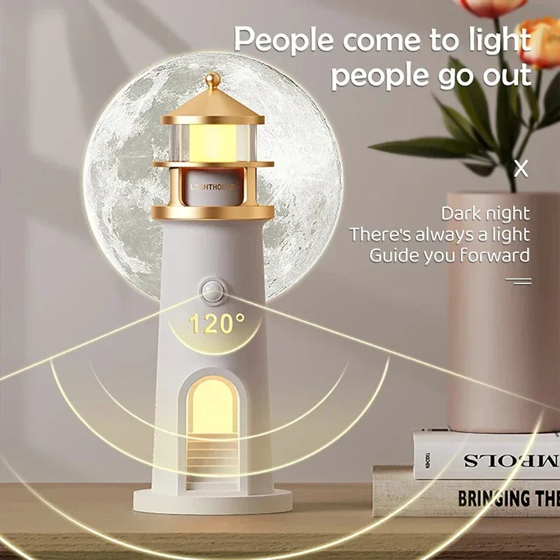 LunaBeam – Lámpara proyectora de luna con sensor tipo faro – Regulable y Bluetooth