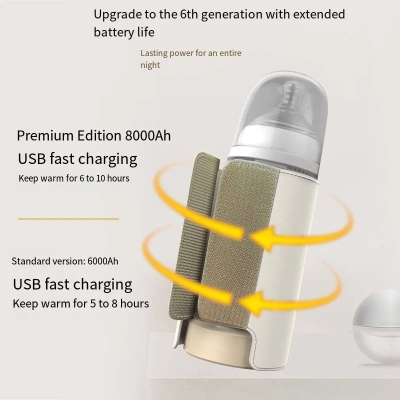 Multifunctionele Babyfleswarmer voor Onderweg met Slimme Temperatuurregeling 2