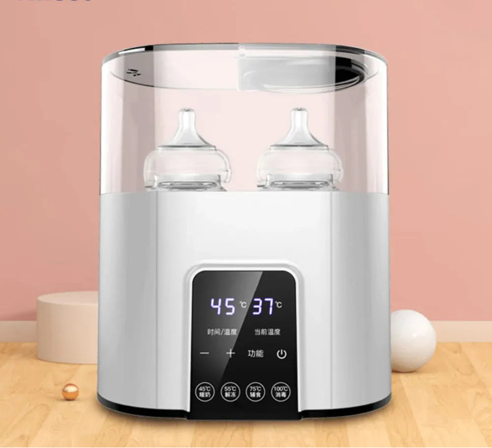 Multifunctionele Flesverwarmer en Sterilisator voor Babyvoeding, Veilig en Snel 0