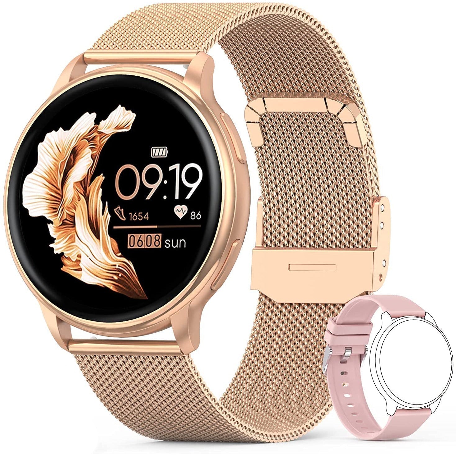 Multifunctional Smartwatch with Health Monitoring and Long Battery Life – For iOS and Android