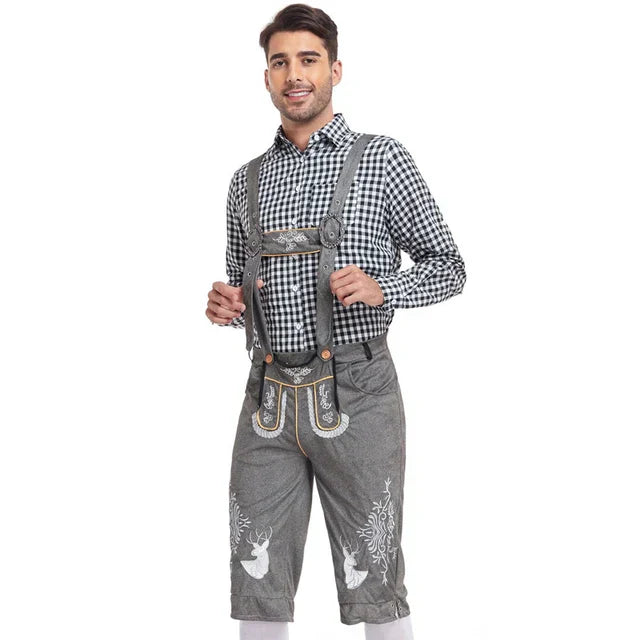 Melzano Albert - Uniek traditioneel kostuum voor mannen met schort en blouse