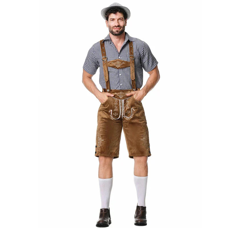 Melzano Albert - Uniek traditioneel kostuum voor mannen met schort en blouse