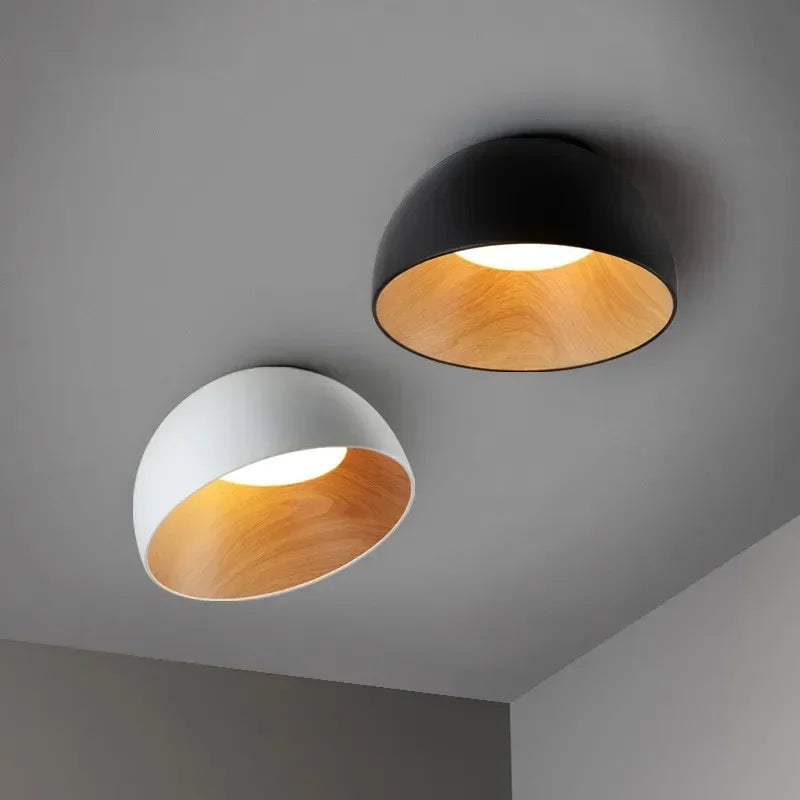 NordWood – Lámpara de techo LED escandinava de madera – Comedores y dormitorios
