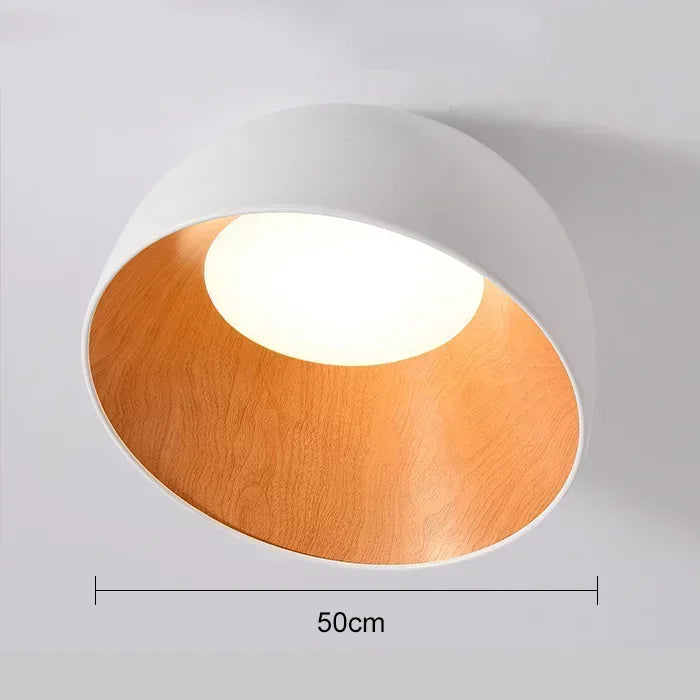 NordWood – Lámpara de techo LED escandinava de madera – Comedores y dormitorios