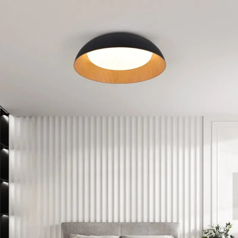 NordWood – Lámpara de techo LED escandinava de madera – Comedores y dormitorios