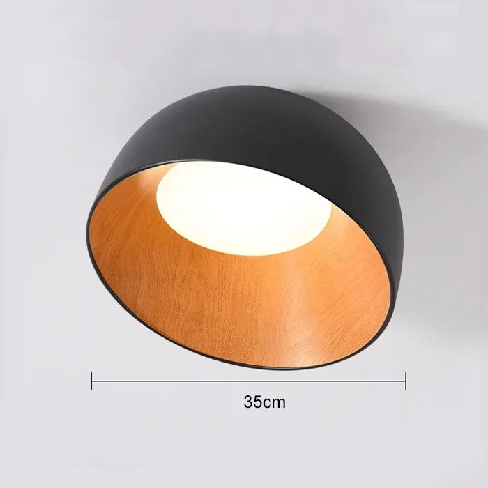 NordWood – Lámpara de techo LED escandinava de madera – Comedores y dormitorios