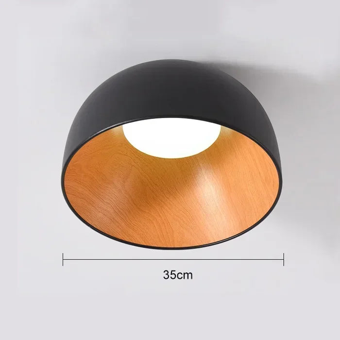 NordWood – Lámpara de techo LED escandinava de madera – Comedores y dormitorios