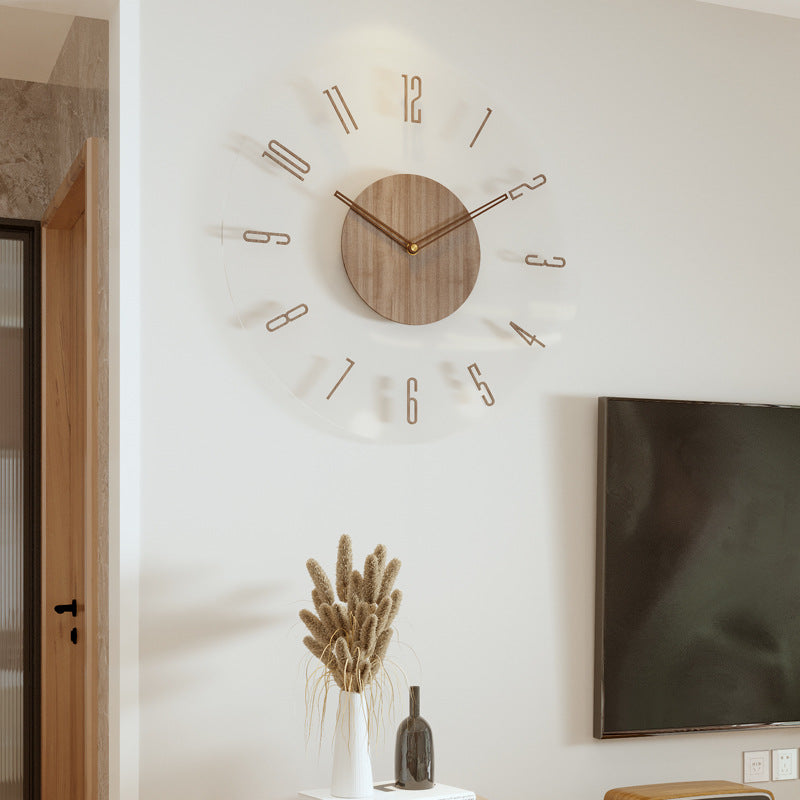 Tivora – Scandinavian Wooden Wall Clock with Silent Movement