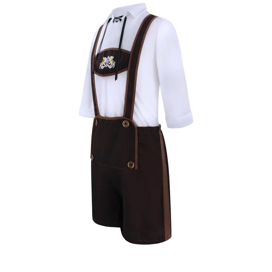 Melzano Oktoberfest Lederhosen en Hoed Kostuum Outfit