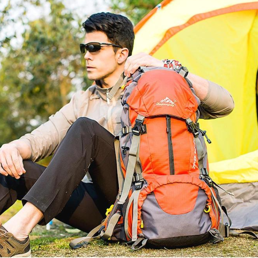 Waterdichte Outdoor Rugzak 50L – Sterk, Comfortabel & Slim Ontworpen