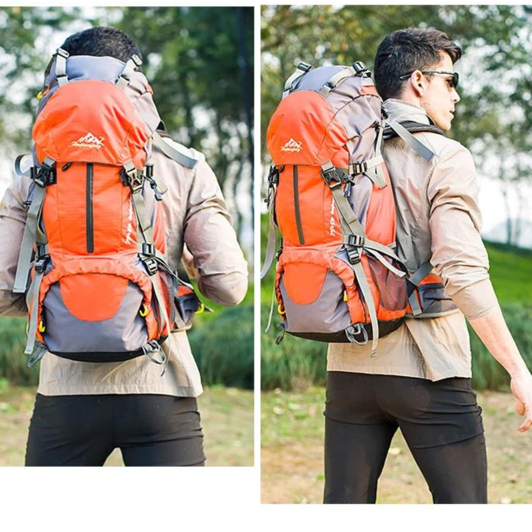 Waterdichte Outdoor Rugzak 50L – Sterk, Comfortabel & Slim Ontworpen