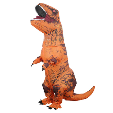 DinoMorph – Opblaasbaar T-Rex Kostuum Volwassenen – Snel Inflaterend Dino Pak