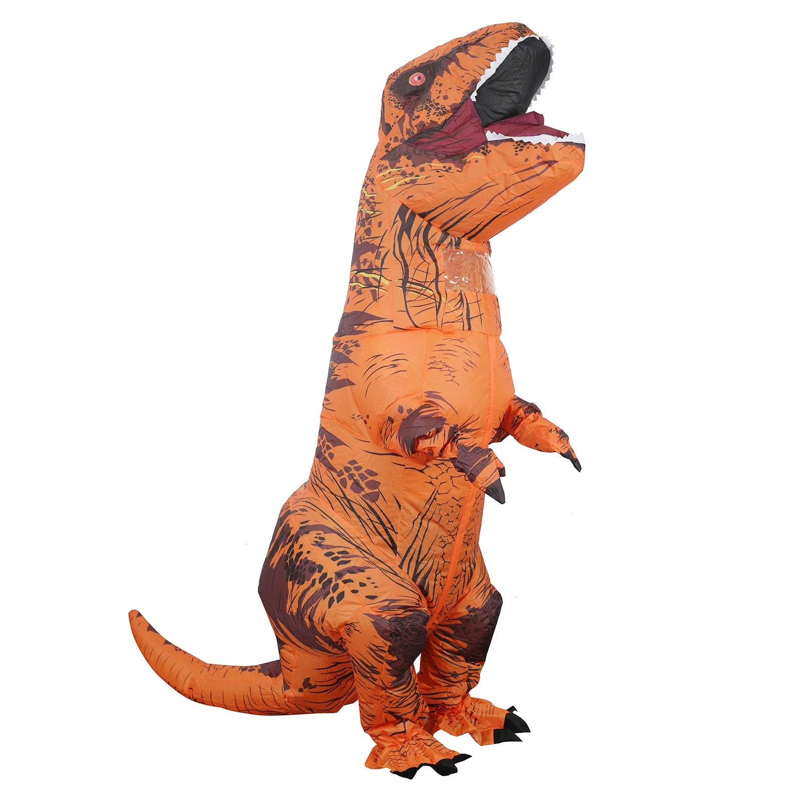 DinoMorph – Opblaasbaar T-Rex Kostuum Volwassenen – Snel Inflaterend Dino Pak