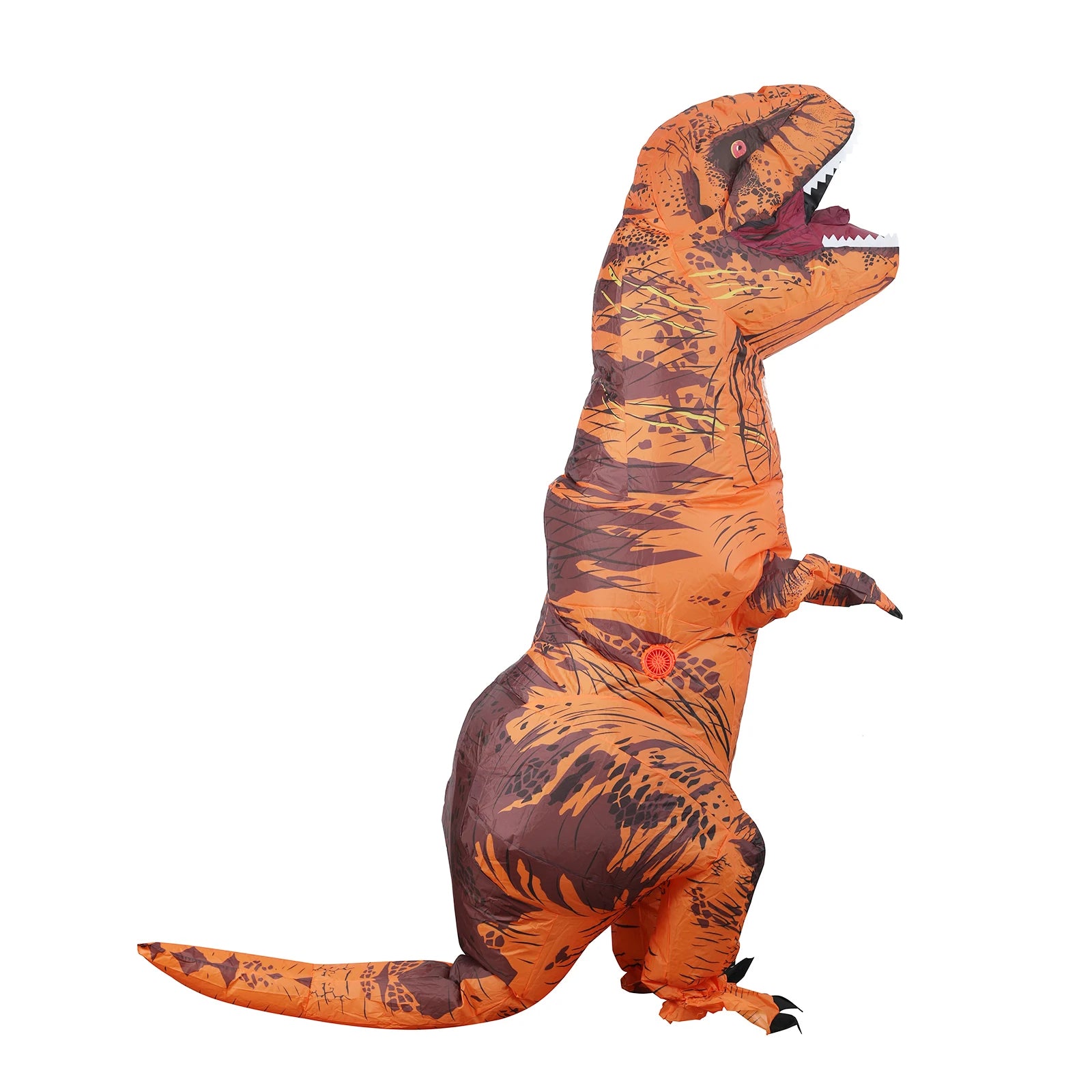 DinoMorph – Opblaasbaar T-Rex Kostuum Volwassenen – Snel Inflaterend Dino Pak