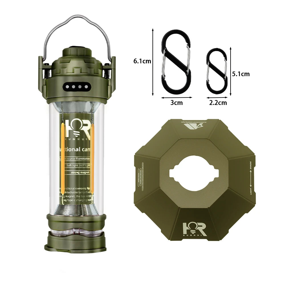 Lumora – Campinglamp 3000mAh dimbaar & waterdicht – voor buitengebruik