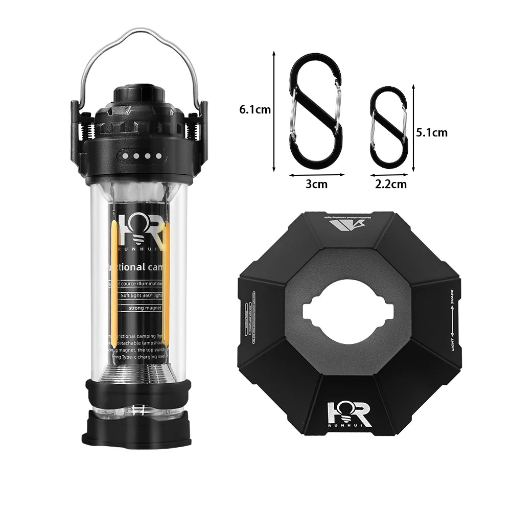 Lumora – Campinglamp 3000mAh dimbaar & waterdicht – voor buitengebruik