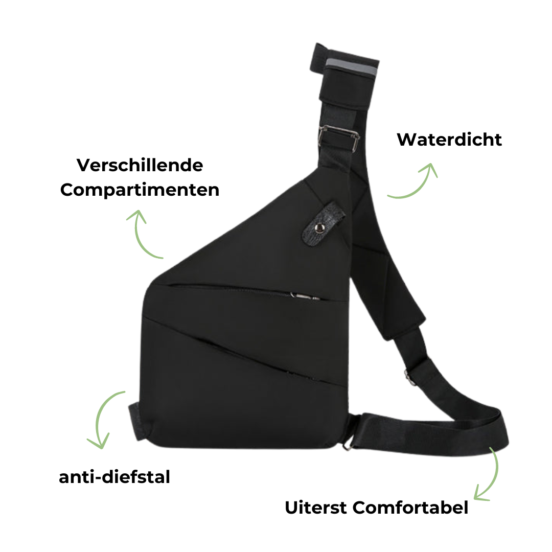 Melzano Schoudertas - Perfect voor reizen, wandelen - Anti-Diefstal