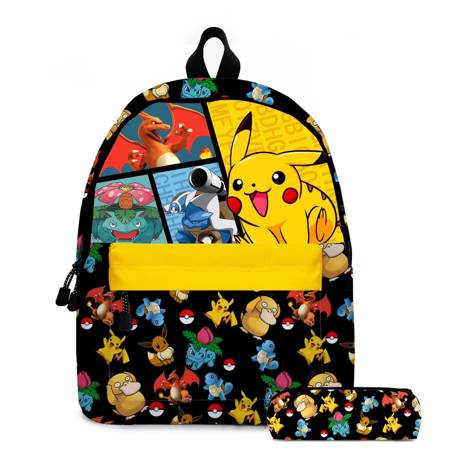 PokeBag – motxilla escolar Pikachu nens anime – escola bàsica i adolescents