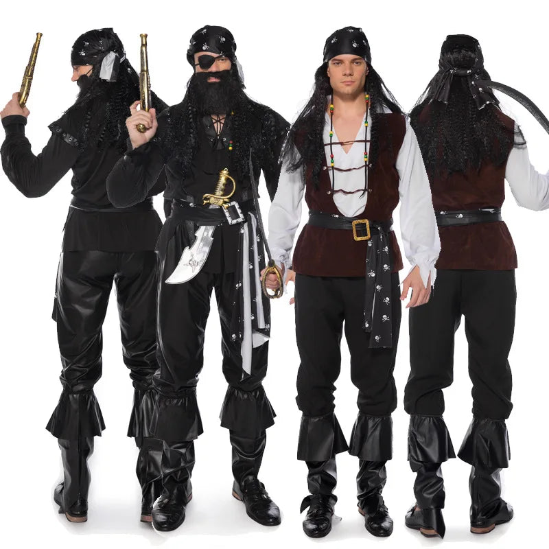 SeaRogue Piraten Kostuum Koppel – Multicolor Cosplay voor Halloween