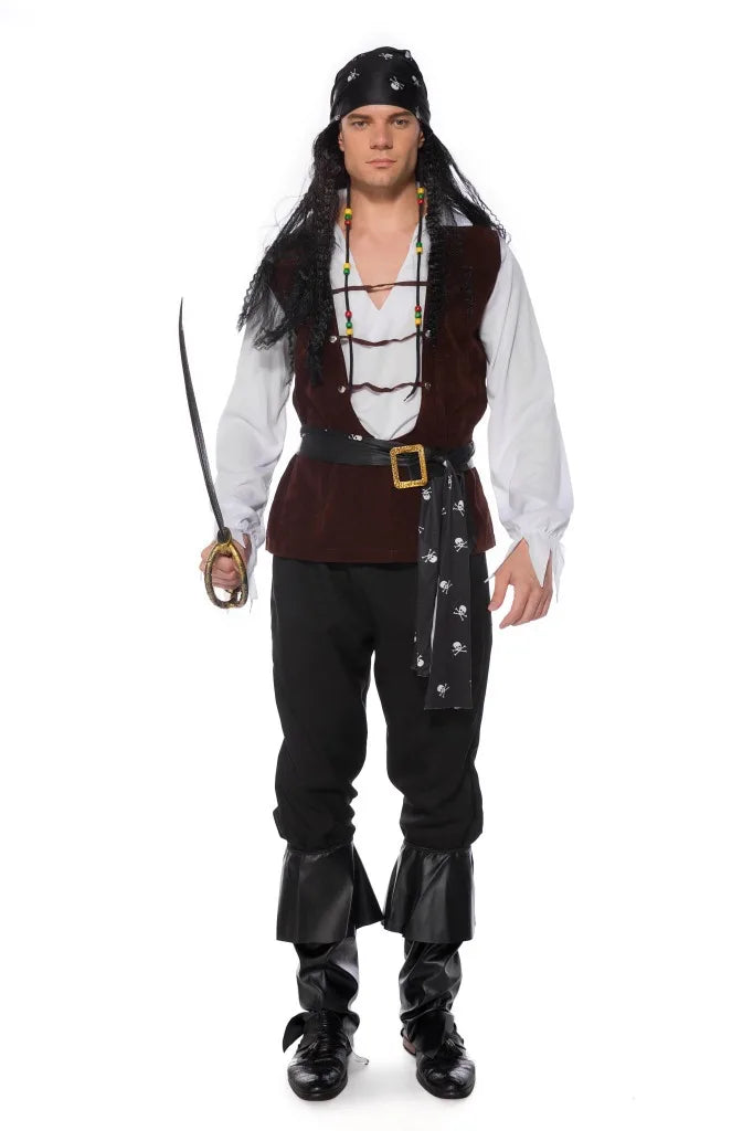 SeaRogue Piraten Kostuum Koppel – Multicolor Cosplay voor Halloween